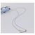 FENDI x FRGMT x POKEMON Nanobucket Chain Mini Dragon Leather Blue Auth 167751SM Argento Blu chiaro - vista 7