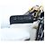 Borsa a tracolla Christian Dior Trotter Canvas Saddle Navy Gold Auth 206735V D'oro Blu navy - vista 11