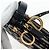 Borsa a tracolla Christian Dior Trotter Canvas Saddle Navy Gold Auth 206735V D'oro Blu navy - vista 20