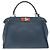 Borsa a mano FENDI Peek A Boo in pelle 2way Blu Argento 8BN290 Auth ka6482V - vista 13