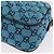 Borsa a tracolla GUCCI GG Marmont GG Canvas con catena Blu Argento 447632 Auth ka6443V - vista 17