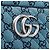 Borsa a tracolla GUCCI GG Marmont GG Canvas con catena Blu Argento 447632 Auth ka6443V - vista 20