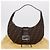 Borsa a Tracolla FENDI Zucca Canvas Mamma Baguette Marrone Nero Auth am12730M - vista 12