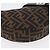 Borsa a Tracolla FENDI Zucca Canvas Mamma Baguette Marrone Nero Auth am12730M - vista 15