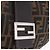 Borsa a Tracolla FENDI Zucca Canvas Mamma Baguette Marrone Nero Auth am12730M - vista 19