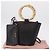 Bolso de mano Miu Miu con asa de bambú en cuero 2way Negro Oro Auth 206928M Dorado - vista 12