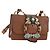 Borsa a tracolla Miu Miu in pelle marrone oro Auth 206727M D'oro