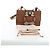 Borsa a tracolla Miu Miu in pelle marrone oro Auth 206727M D'oro - vista 12