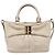 Borsa a tracolla Salvatore Ferragamo Vala in pelle 2way Ivory Gold Tone Auth 207588 Crudo - vista 13