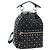 Zaino Valentino Rock Studs in pelle nera e oro autentico 206755V Nero D'oro