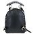 Zaino Valentino Rock Studs in pelle nera e oro autentico 206755V Nero D'oro - vista 2