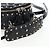 Zaino Valentino Rock Studs in pelle nera e oro autentico 206755V Nero D'oro - vista 7