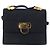 Borsa a tracolla Salvatore Ferragamo Gancini in camoscio blu navy e tono oro Auth ka6530A - vista 13