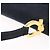 Borsa a tracolla Salvatore Ferragamo Gancini in camoscio blu navy e tono oro Auth ka6530A - vista 15