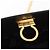 Borsa a tracolla Salvatore Ferragamo Gancini Chain in pelle marrone e oro Auth ka6429A - vista 10