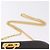 Borsa a tracolla Salvatore Ferragamo Gancini Chain in pelle marrone e oro Auth ka6429A - vista 14