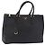Borsa a mano PRADA Galleria in pelle Safiano Nero Oro Auth 205439 D'oro