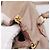 Sac à main Miu Miu Vitellolux en cuir 2way Rose Doré Auth 206666A - vue 9