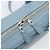 BALENCIAGA Triangle Duffel Bag Leder 2-Wege Hellblau 531048 Auth bs37406 Silber - Ansicht 23