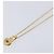 Collana Christian Dior Heart Stone metallo Gold Auth 205471 - vista 11