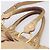 Miu Miu Handtasche Leder 2way Beige Gold Auth 167656M Golden - Ansicht 15