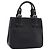 Borsa a mano BURBERRY in pelle nera e argento Auth am12688V Nero