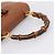Borsa a Mano GUCCI Bamboo Pelle Marrone Oro 000 113 0633 Auth ep16515V D'oro - vista 7