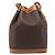 Céline Borsa a tracolla CELINE Macadam Canvas PVC Leather Brown Gold Auth 205298V Marrone D'oro - vista 2