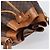 Céline Borsa a tracolla CELINE Macadam Canvas PVC Leather Brown Gold Auth 205298V Marrone D'oro - vista 6
