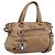Bolso de mano Miu Miu de piel 2way Marrón Plata Auth 207616V Castaño