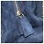 Borsa Tote a Tracolla con Catena PRADA Camoscio Navy Gold Auth 207632V D'oro Blu navy - vista 25
