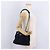 Borsa Tote a Tracolla con Catena PRADA Camoscio Navy Gold Auth 207632V D'oro Blu navy - vista 29