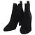 LOUIS VUITTON Bottines en daim 40 Noir LV Auth 204942M