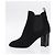 LOUIS VUITTON Bottines en daim 40 Noir LV Auth 204942M - vue 23