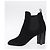 LOUIS VUITTON Bottines en daim 40 Noir LV Auth 204942M - vue 5