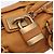 Chloé Bolsa de mão Chloe Paddington em couro marrom ouro prata Auth am12746V Dourado - vista 18