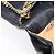 Céline Bolsa de Ombro com Corrente CELINE Couro Preto Ouro Auth 205176 Dourado - vista 10