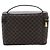 Céline CELINE Macadam Vanity Cosmetic Pouch PVC Black Gold Tone Auth LN055V Negro - vista 2