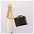 Céline CELINE Macadam Vanity Cosmetic Pouch PVC Black Gold Tone Auth LN055V Negro - vista 23