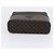 Céline CELINE Macadam Vanity Cosmetic Pouch PVC Black Gold Tone Auth LN055V Negro - vista 5