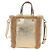Jimmy Choo Tote Bag Leder Fell 2way Gold Auth 206610V Golden - Ansicht 13