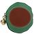 Céline Portamonete CELINE in pelle Verde Marrone Auth BA16114V - vista 13