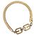 GIVENCHY Bracelet Metal Gold Tone Auth ka6505