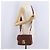 Borsa a tracolla Miu Miu Matelassé in pelle marrone tono oro Auth ka6427M - vista 29