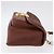 Borsa a tracolla Miu Miu Matelassé in pelle marrone tono oro Auth ka6427M - vista 3