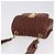 Borsa a tracolla Miu Miu Matelassé in pelle marrone tono oro Auth ka6427M - vista 6
