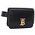 Borsa a tracolla BURBERRY in pelle nera e oro Auth ka6426V Nero