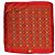 Atelier versace, Mini foulard in seta con stampa medusa Rosso Multicolore