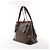 Borsa a tracolla Louis Vuitton Hampstead MM Damier Ebene in marrone Rosso - vista 3