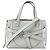 LOEWE Gate Mini Top Handle Leather 2Way Handbag in Gray Grey